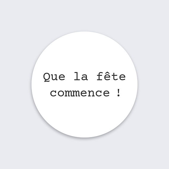 Stickers anniversaire Polaroïd Recto