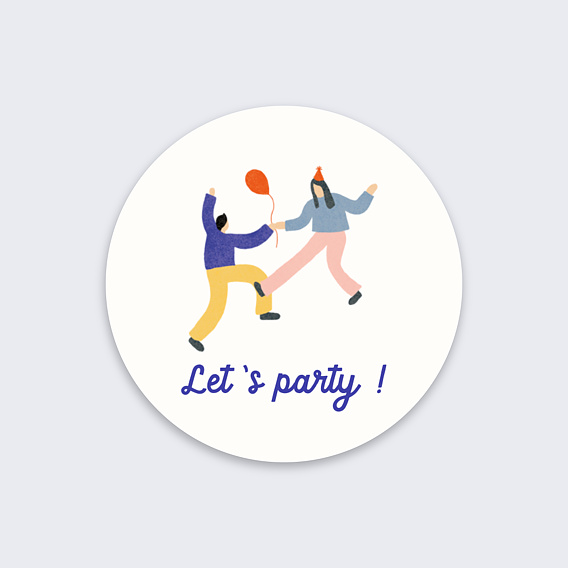 Sticker Anniversaire Grande Fête