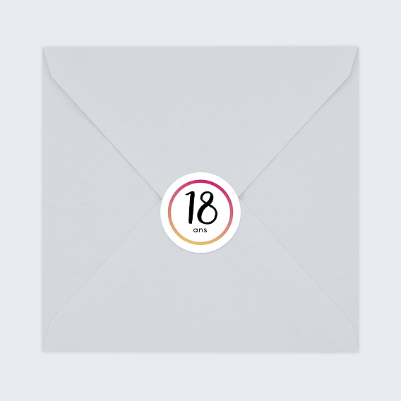 Stickers anniversaire Tendance Après 4