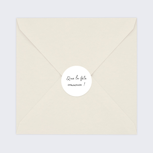 Sticker Anniversaire Charme Classique