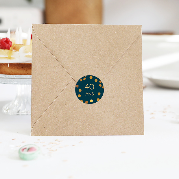 Sticker Anniversaire Graphique Chic