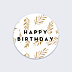 Sticker Anniversaire Golden Jungle