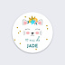 Stickers anniversaire Chaton Recto