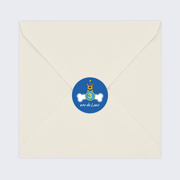 Sticker Anniversaire Patrouille Party