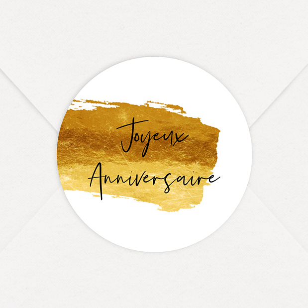 Sticker Anniversaire Joyeux Anniversaire Pinceau