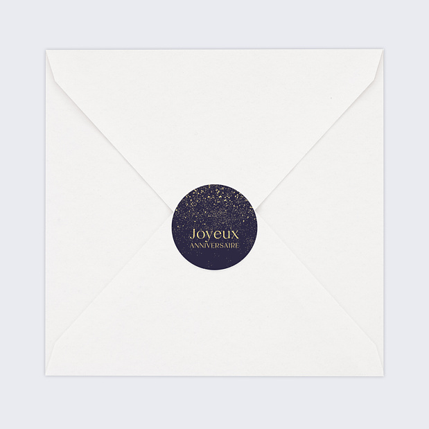 Sticker Anniversaire Pluie de Paillettes