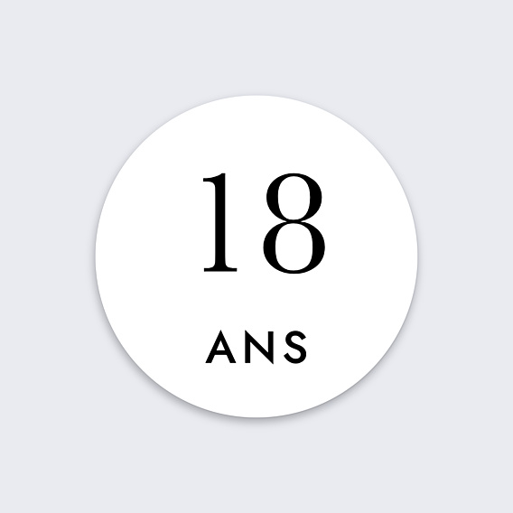 Stickers anniversaire Multiphotos Élégance