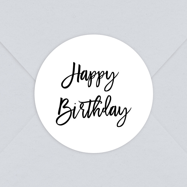 Sticker Anniversaire Happy Birthday