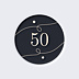 Sticker Anniversaire Âge Vintage
