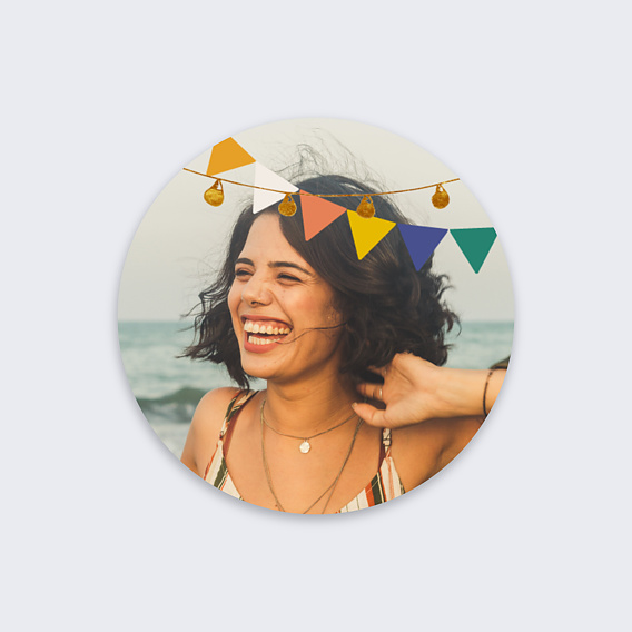 Stickers anniversaire Fiesta Recto