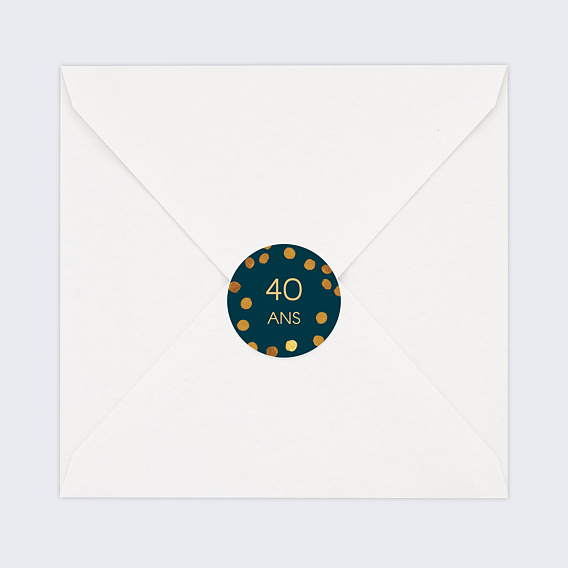 Stickers anniversaire Adulte Graphique Chic Après 4