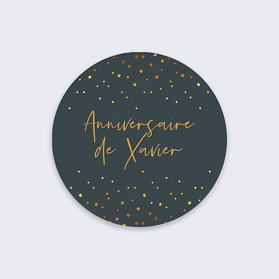 Stickers anniversaire Élégance