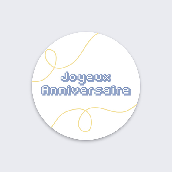 Stickers anniversaire Level Up