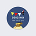 Stickers anniversaire Bateau Pirate Recto