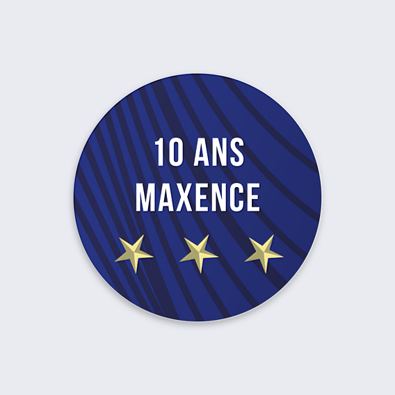 Stickers anniversaire Foot