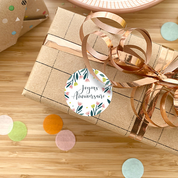 Sticker Anniversaire Floral Atmosphère