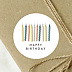 Sticker anniversaire Bougies