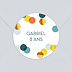 Sticker anniversaire Confettis Chic