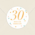 Sticker anniversaire Confettis