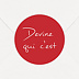Sticker anniversaire Devine