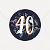 Sticker anniversaire Fleurs