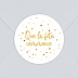 Sticker anniversaire Golden Dots