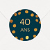 Sticker anniversaire Adulte Graphique Chic