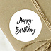 Sticker anniversaire Happy Birthday