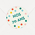 Sticker anniversaire Jeux des 7 Familles