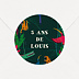 Sticker anniversaire Jungle Tropicale