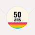 Stickers anniversaire Polaroïd Coloré