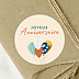 Sticker anniversaire Pop Birthday