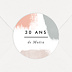 Sticker anniversaire Traits de Peinture
