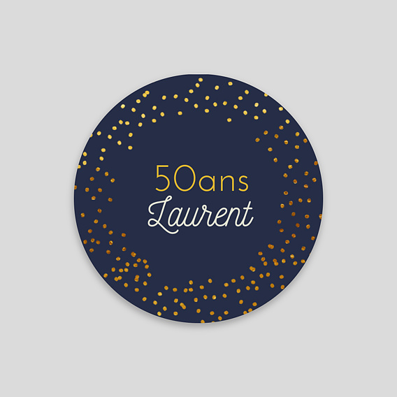 Sticker Anniversaire Bulles 