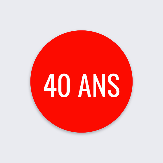 Sticker anniversaire Tabloïd