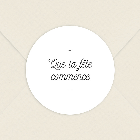 Sticker anniversaire Tirets
