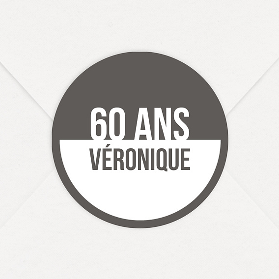 Sticker anniversaire Typographie Cadre