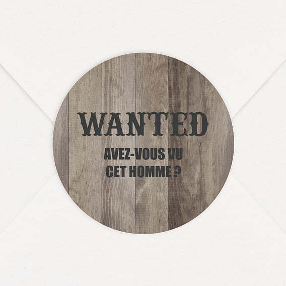 Sticker anniversaire Wanted