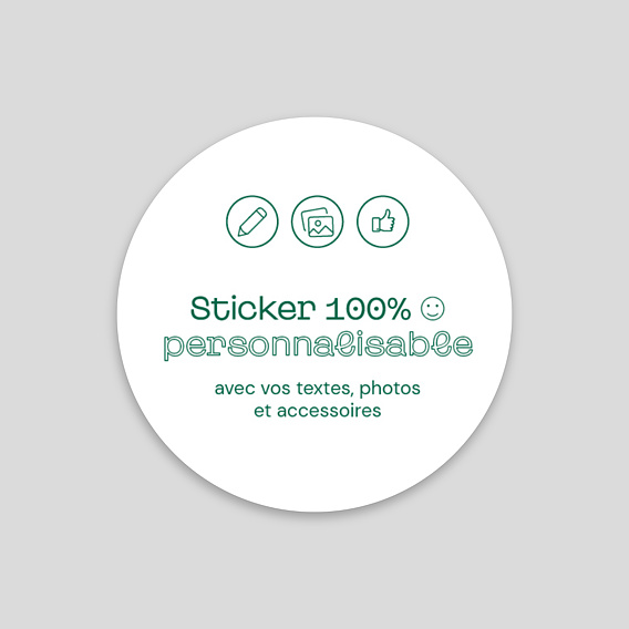 Stickers Baptême 100% Personnalisable 