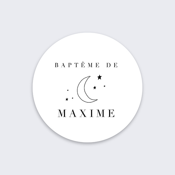 Stickers Baptême Constellation