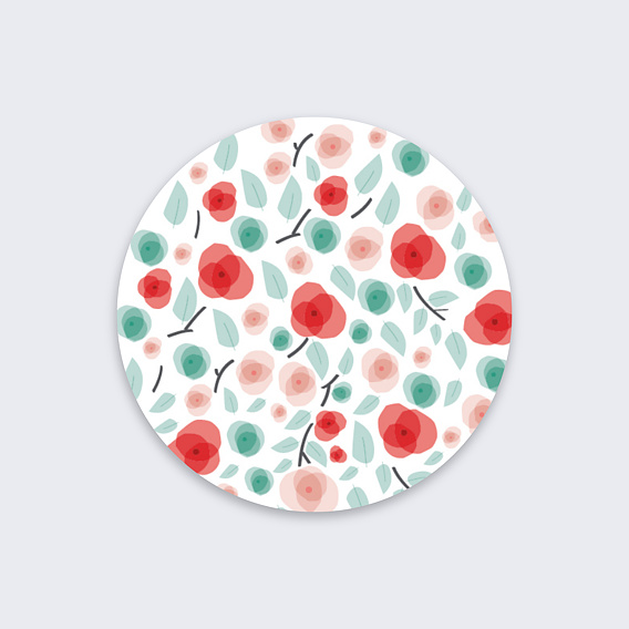 Stickers baptême Fleurie