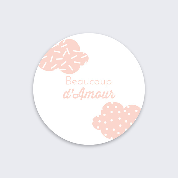 Stickers baptême Jolie Princesse