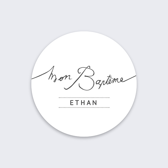 Stickers baptême Lettres-chic