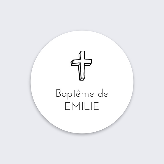 Stickers baptême Pictos 