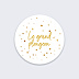 Stickers Baptême Golden Dots