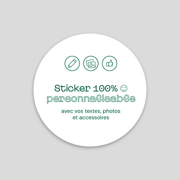 Stickers Bapt�me 100% Personnalisable 