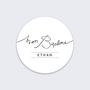 Stickers Baptme Lettres-chic