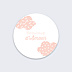Stickers Baptême Jolie Princesse