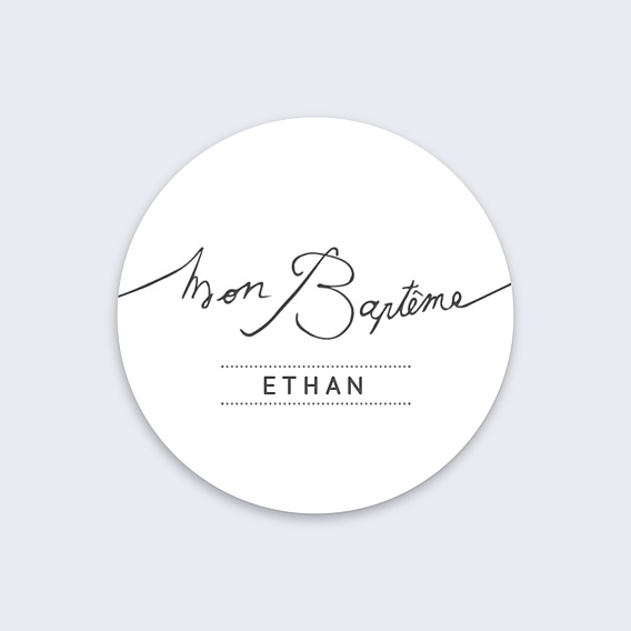 Stickers Baptême Lettres-chic