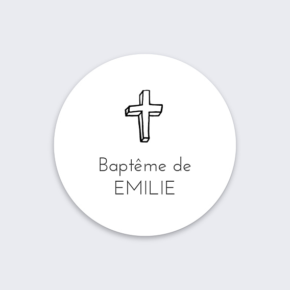 Stickers Baptême Pictos